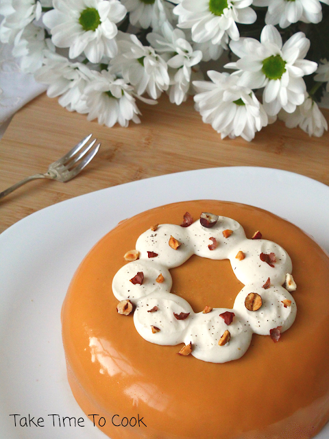 Entremet Caramel Vanille Noisette Taketimetocook