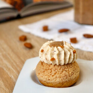 Choux-amande-caramel-praliné